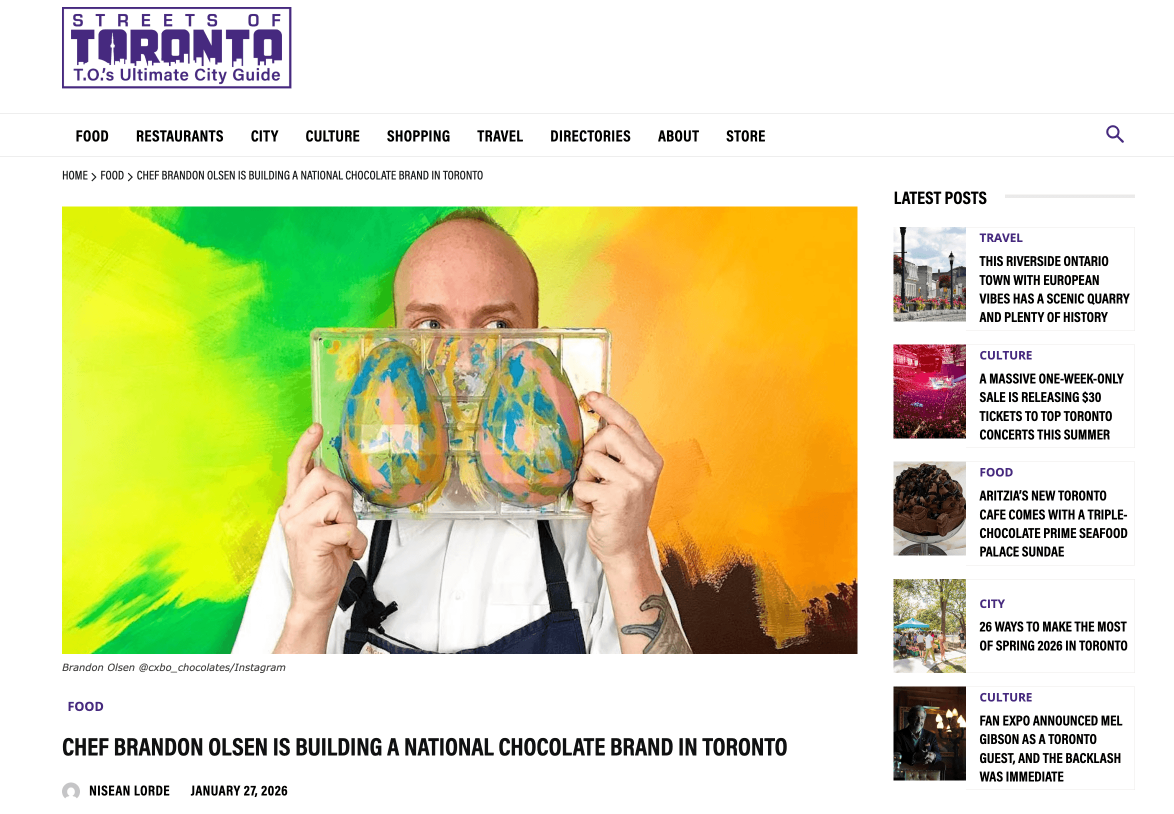 As We Do Chocolates Featured in Streets of Toronto