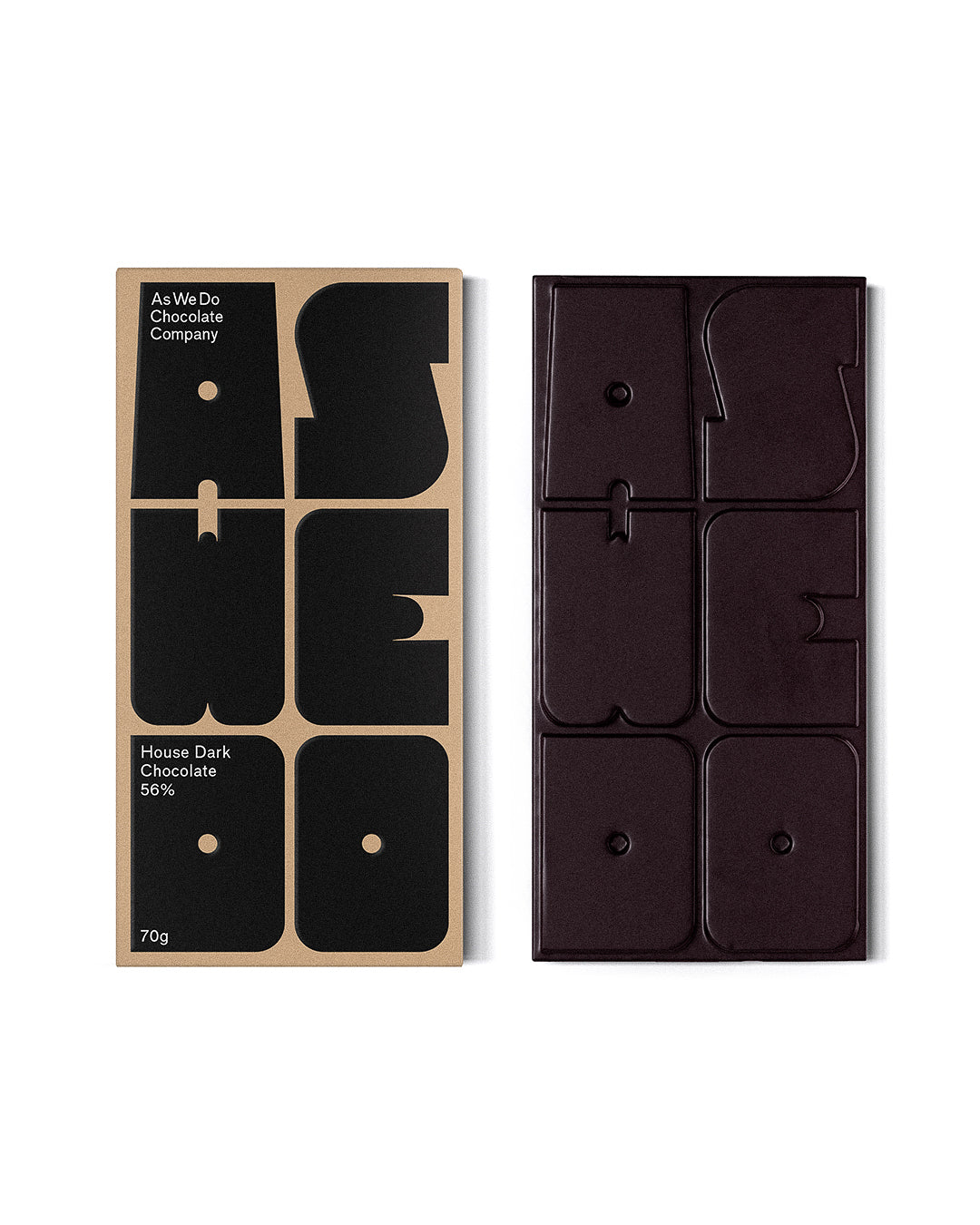 As We Do Chocolate Bar - House Dark 56% (70g)