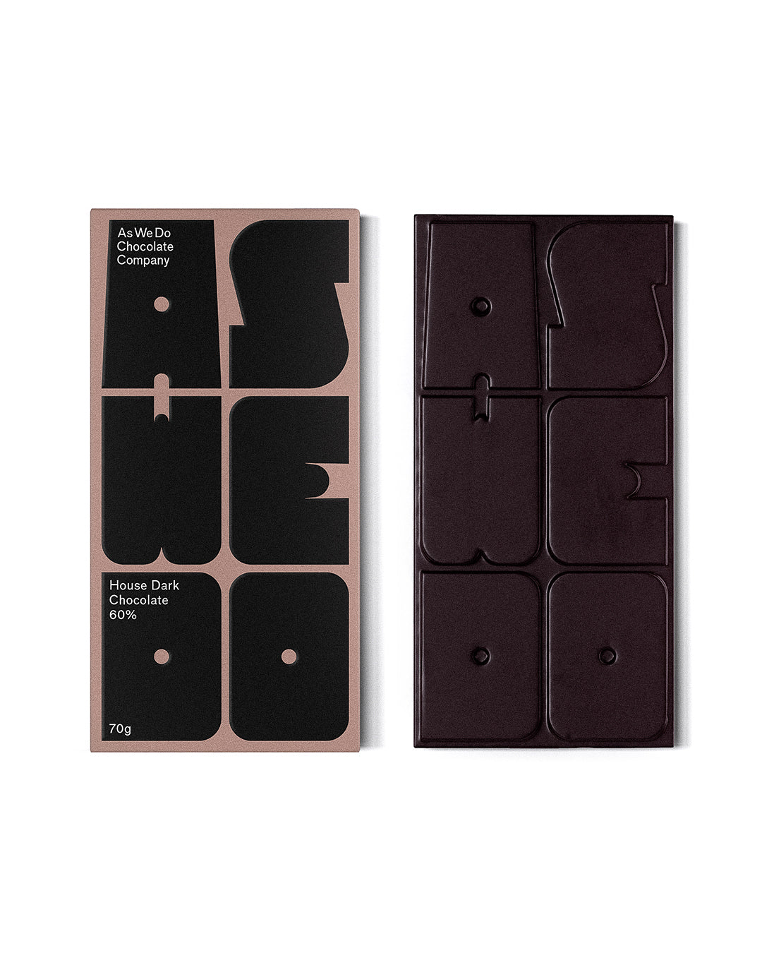As We Do Chocolate Bar - House Dark 60% (70g)