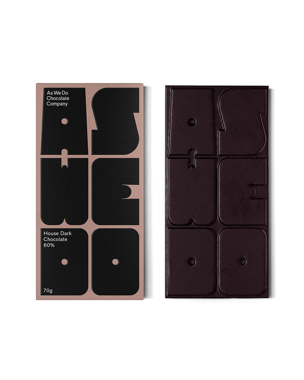 [Test] As We Do Chocolate Bar - House Dark 60% (70g)