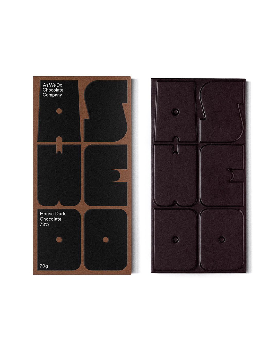 As We Do Chocolate Bar - House Dark 73% (70g)