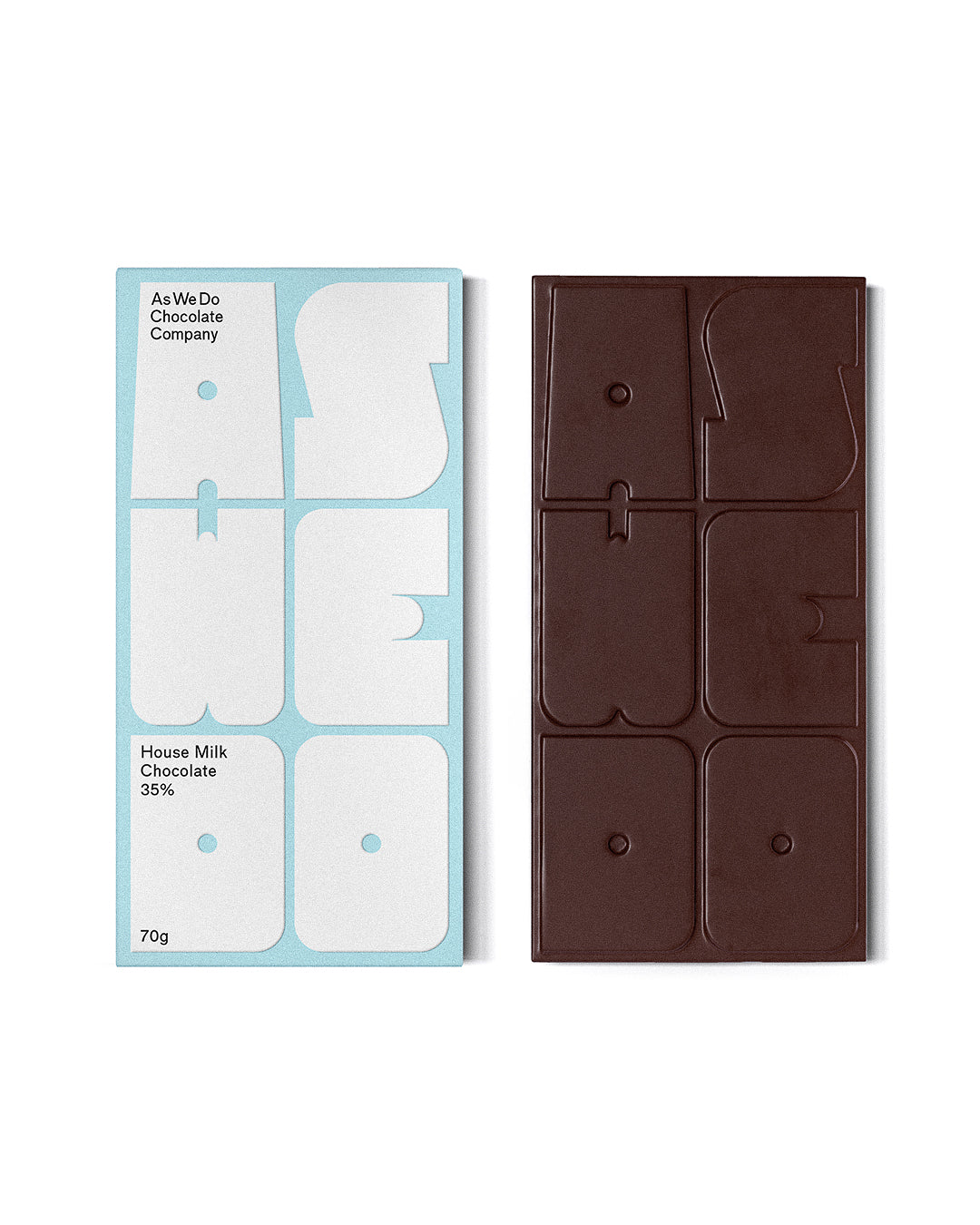 As We Do Chocolate Bar - House Milk 35% (70g)