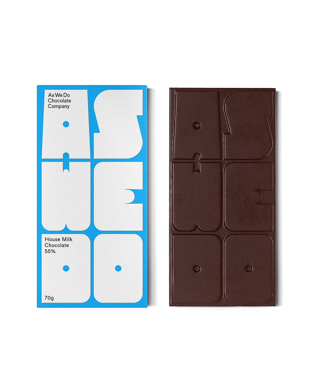 As We Do Chocolate Bar - House Milk 55% (70g)
